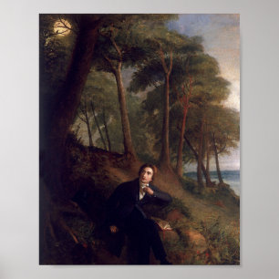 Keats listening to the nightingale poster