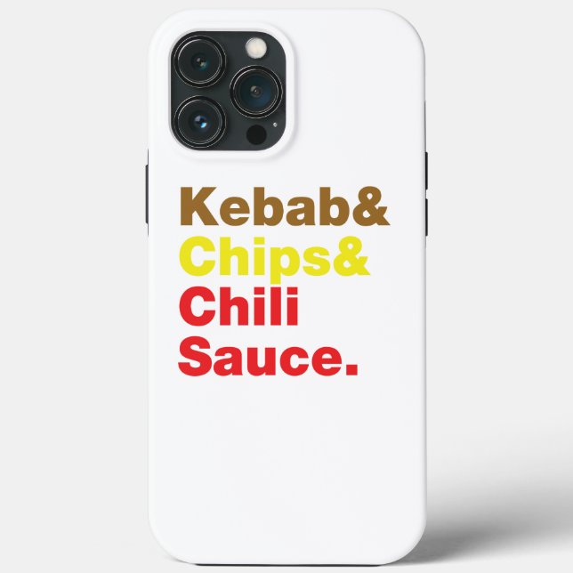 Kebab & Chips & Chilli Sauce. Case-Mate iPhone Case (Back)