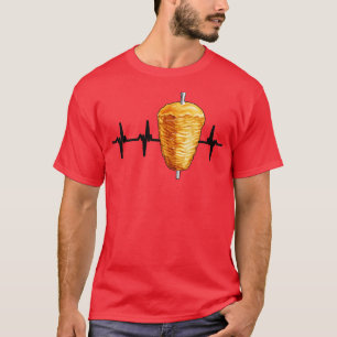 Kebab Heartbeat Pulse Turkish Food T-Shirt