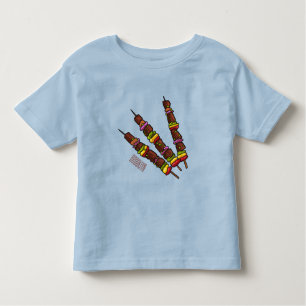 Kebab or kabob cartoon illustration toddler T-Shirt