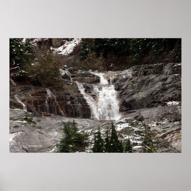 Keekwulee Falls, Washington, USA Poster (Front)
