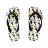 Keel-billed toucan bird cartoon illustration