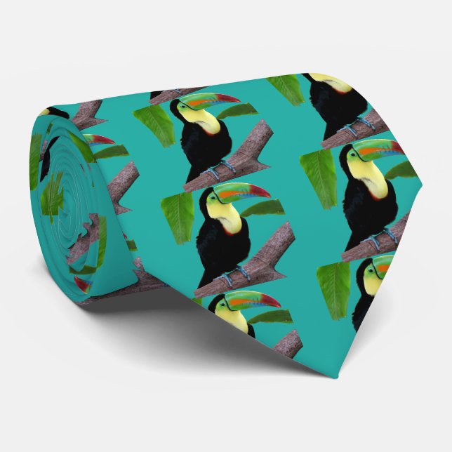 Keel-billed Toucan Tie (Rolled)