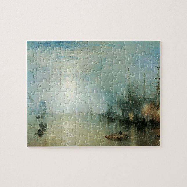 Keelmen Heaving Coals, Moonlight by Joseph Turner Jigsaw Puzzle (Horizontal)
