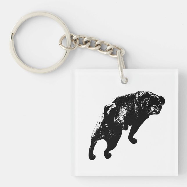 Keen Angle, Uplifted Form Key Ring (Front)