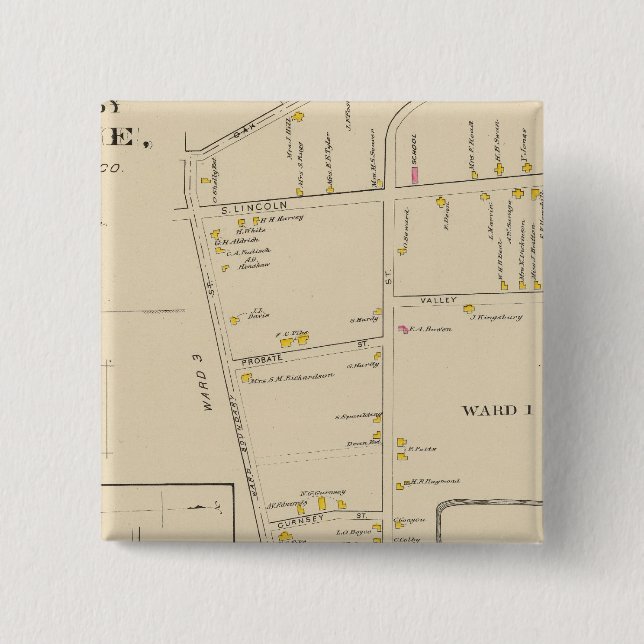 Keene, Ward 12 15 Cm Square Badge (Front)