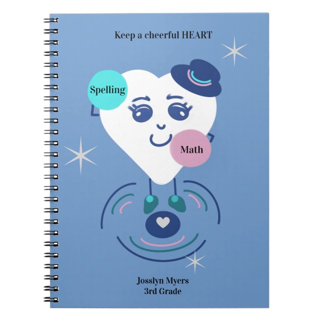 Keep a Cheerful Heart Classic Notebook (Front)