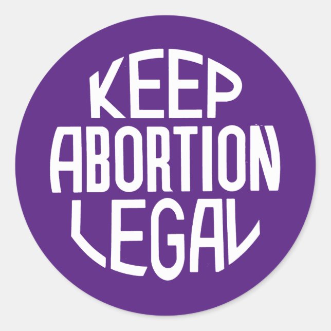 Keep Abortion Legal Classic Round Sticker (Front)