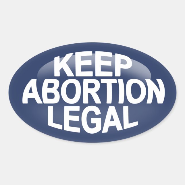 Keep Abortion Legal Oval Sticker (Front)