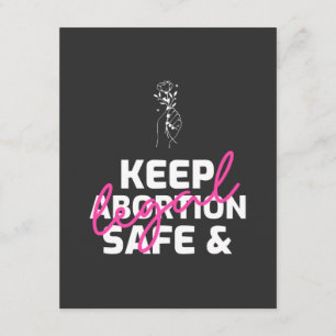 Keep Abortion Safe And Legal Enclosure Card