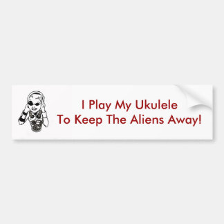 Keep Aliens Away Bumper Sticker