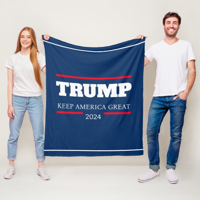 Keep America Great 2024  Vote Fleece Blanket (In Situ)