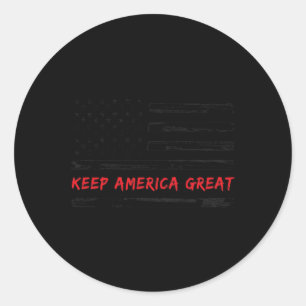Keep America Great Donald Trump Election Usa Presi Classic Round Sticker