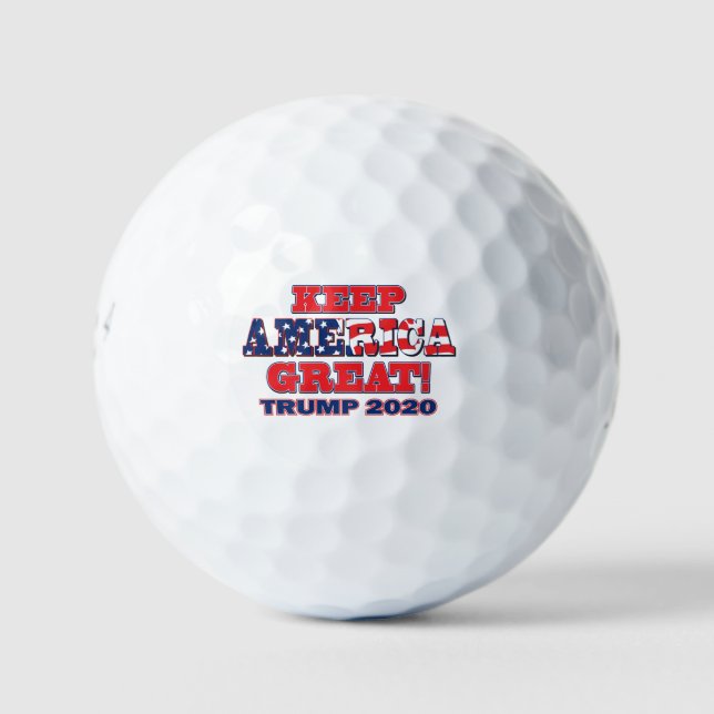 Keep America Great Trump 2020 Golf Balls (Front)