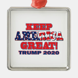 Keep America Great Trump 2020 Metal Ornament