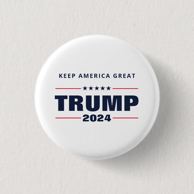 Keep America Great Trump 2024 3 Cm Round Badge (Front)