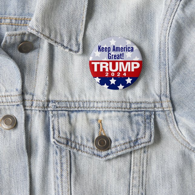 Keep America Great Trump 2024 Button (In Situ)