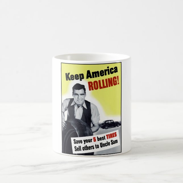 Keep America Rolling Coffee Mug (Center)