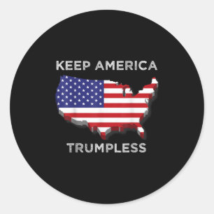 Keep America Trumpless Classic Round Sticker