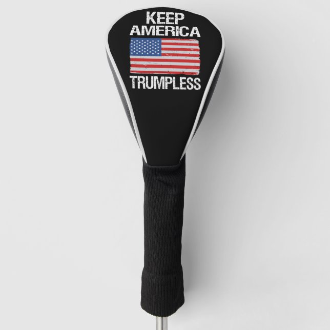 Keep America Trumpless III Golf Head Cover (Front)