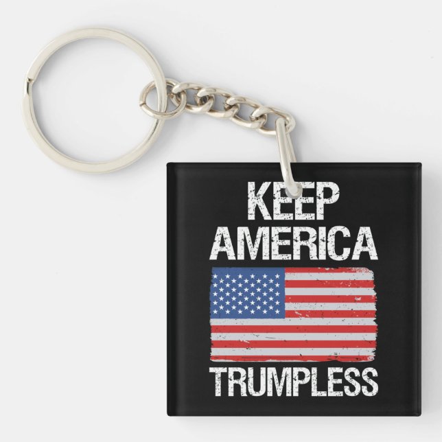 Keep America Trumpless III Key Ring (Front)