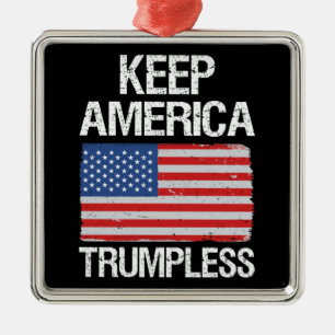 Keep America Trumpless III Metal Ornament