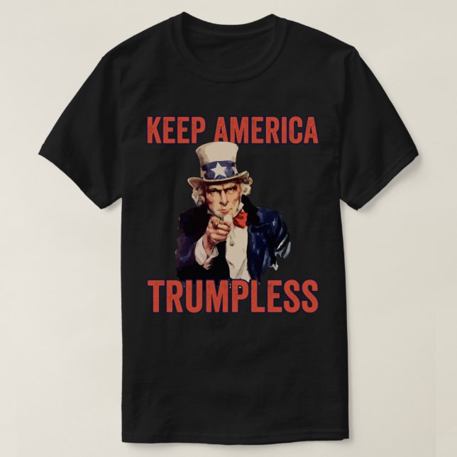 Keep America Trumpless T-Shirt (Design Front)