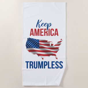 Keep America Trumpless V Beach Towel