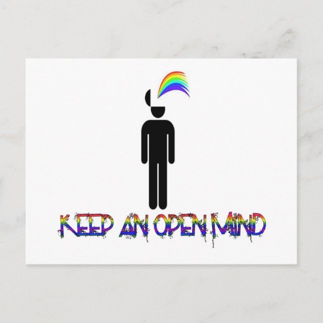 Keep an Open Mind Postcard (Front)