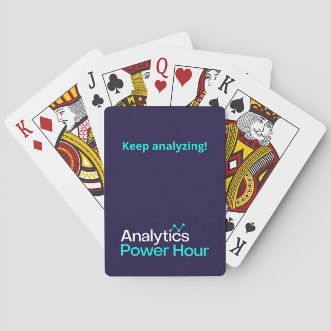 "Keep Analysing" Playing Cards (Back)
