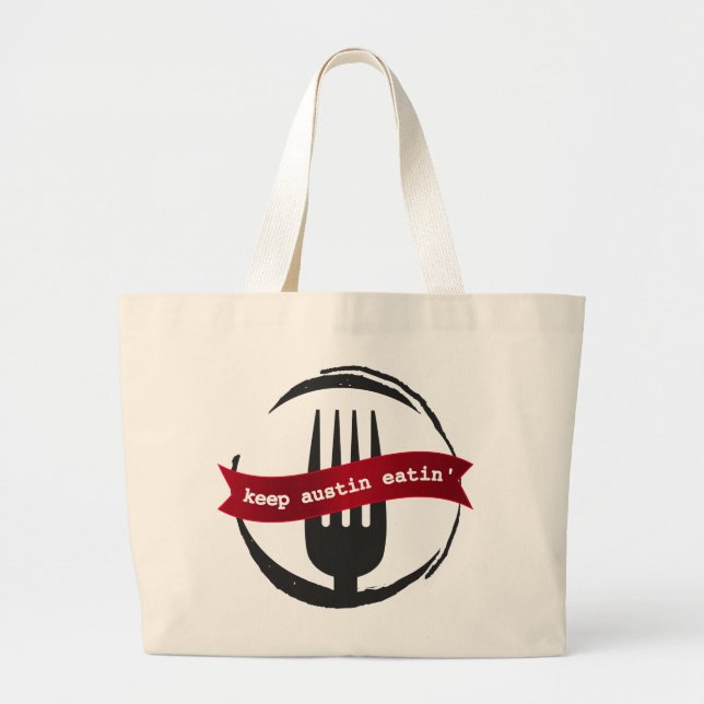 KEEP AUSTIN EATIN' Tote Bag (Front)