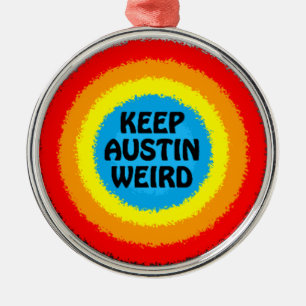 Keep Austin Texas Weird Christmas Tree Ornament