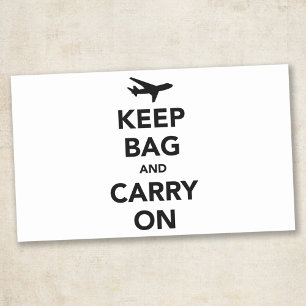 Keep Bag and Carry On (Keep Calm) Rectangular Sticker