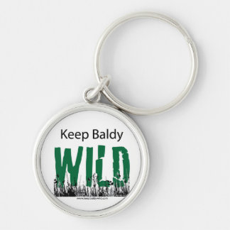 Keep Baldy Wild Key Chain