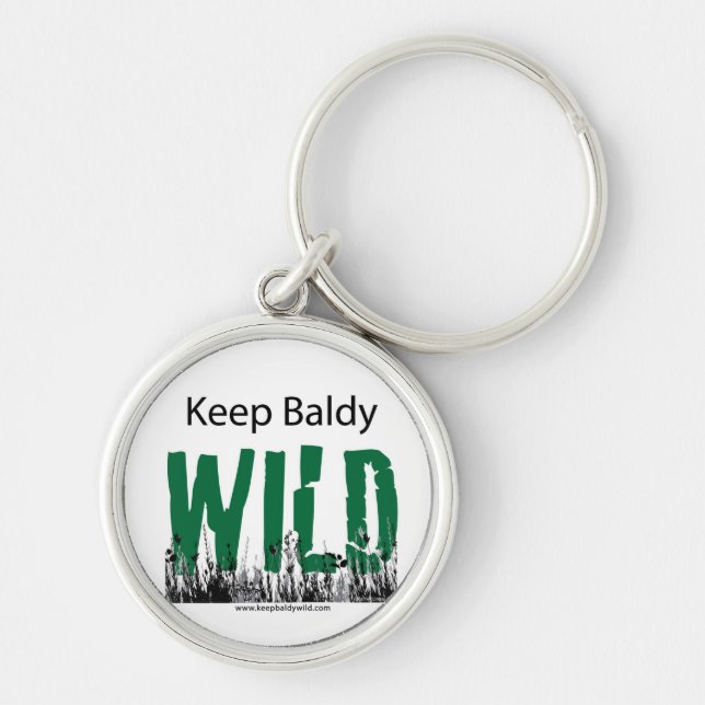 Keep Baldy Wild Key Chain (Front)