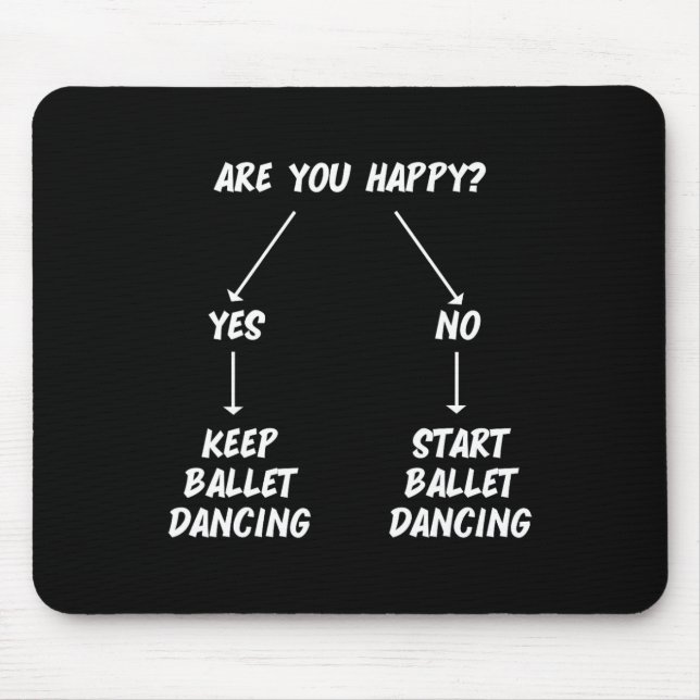 Keep Ballet Dancing Dance Dancer Ballerina Men Wom Mouse Pad (Front)