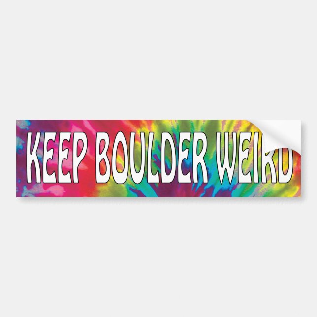 Keep Boulder Weird Bumper Sticker (Front)