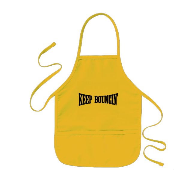 Keep Bouncin' Kids Apron (Front)