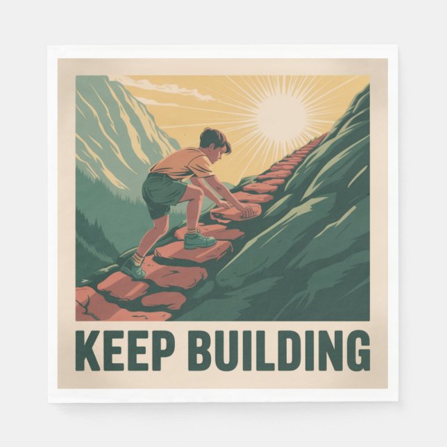 Keep Building Napkin (Front)