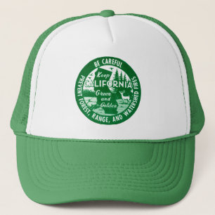 Keep California Green + Golden Trucker Hat