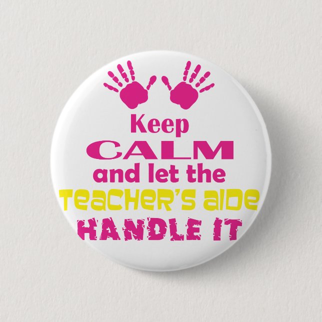 Keep Calm 6 Cm Round Badge (Front)