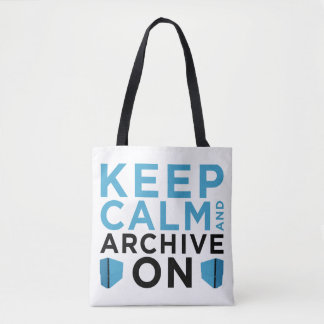 Keep Calm and Archive On (USA Tote) Tote Bag