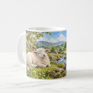 Keep Calm and Baa On Funny Sheep Mug
