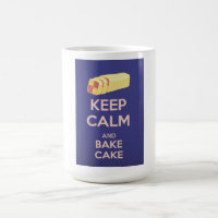 Keep Calm and Bake Cake Vintage Poster