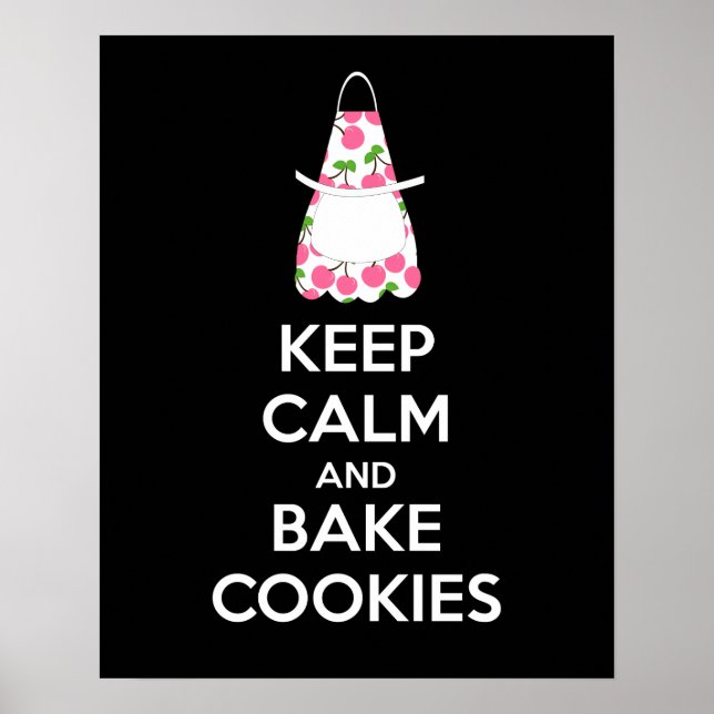 Keep Calm and Bake Cookies Poster Print (Front)