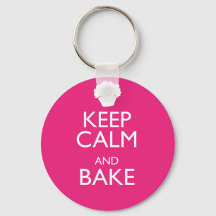 KEEP CALM AND BAKE KEY RING