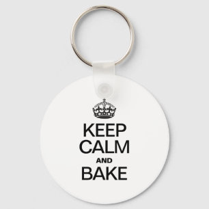 KEEP CALM AND BAKE KEY RING