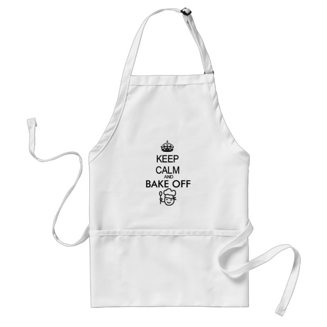 Keep Calm and bake off chef Standard Apron (Front)