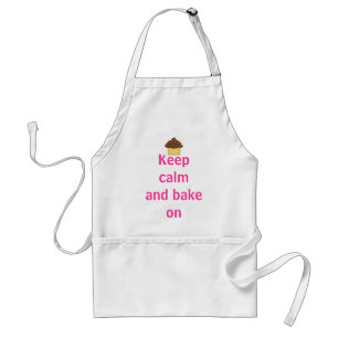 Keep calm and bake on standard apron