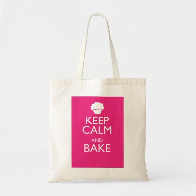 KEEP CALM AND BAKE TOTE BAG (Front)